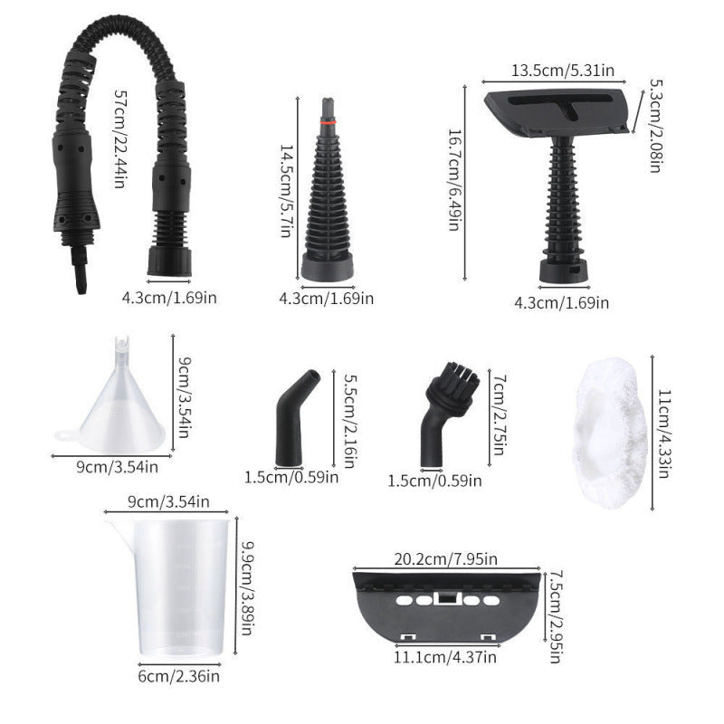 High Pressure Steam Cleaner with 12 Accessories